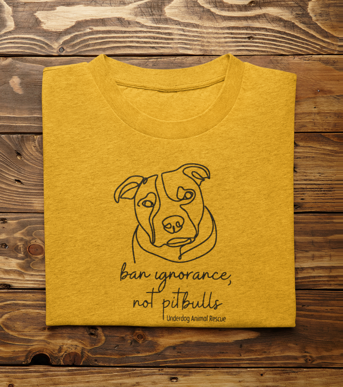 Underdog Pitty TriBlend Tee (available in several colors) - Ruff Life Rescue Wear