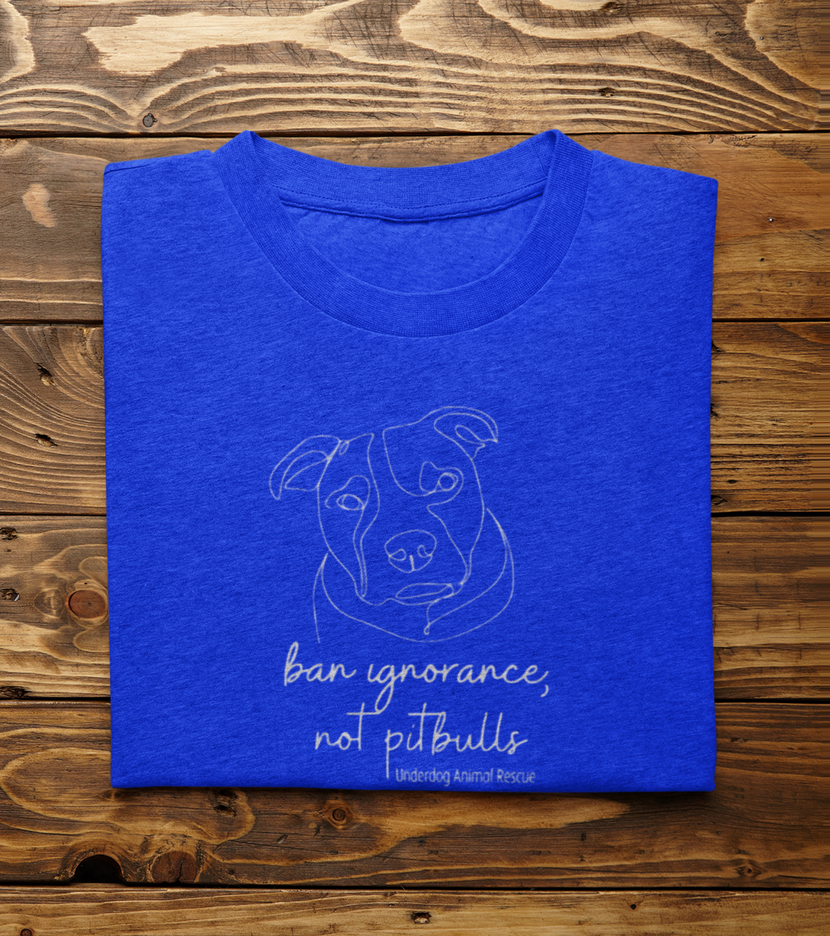 Underdog Pitty TriBlend Tee (available in several colors) - Ruff Life Rescue Wear