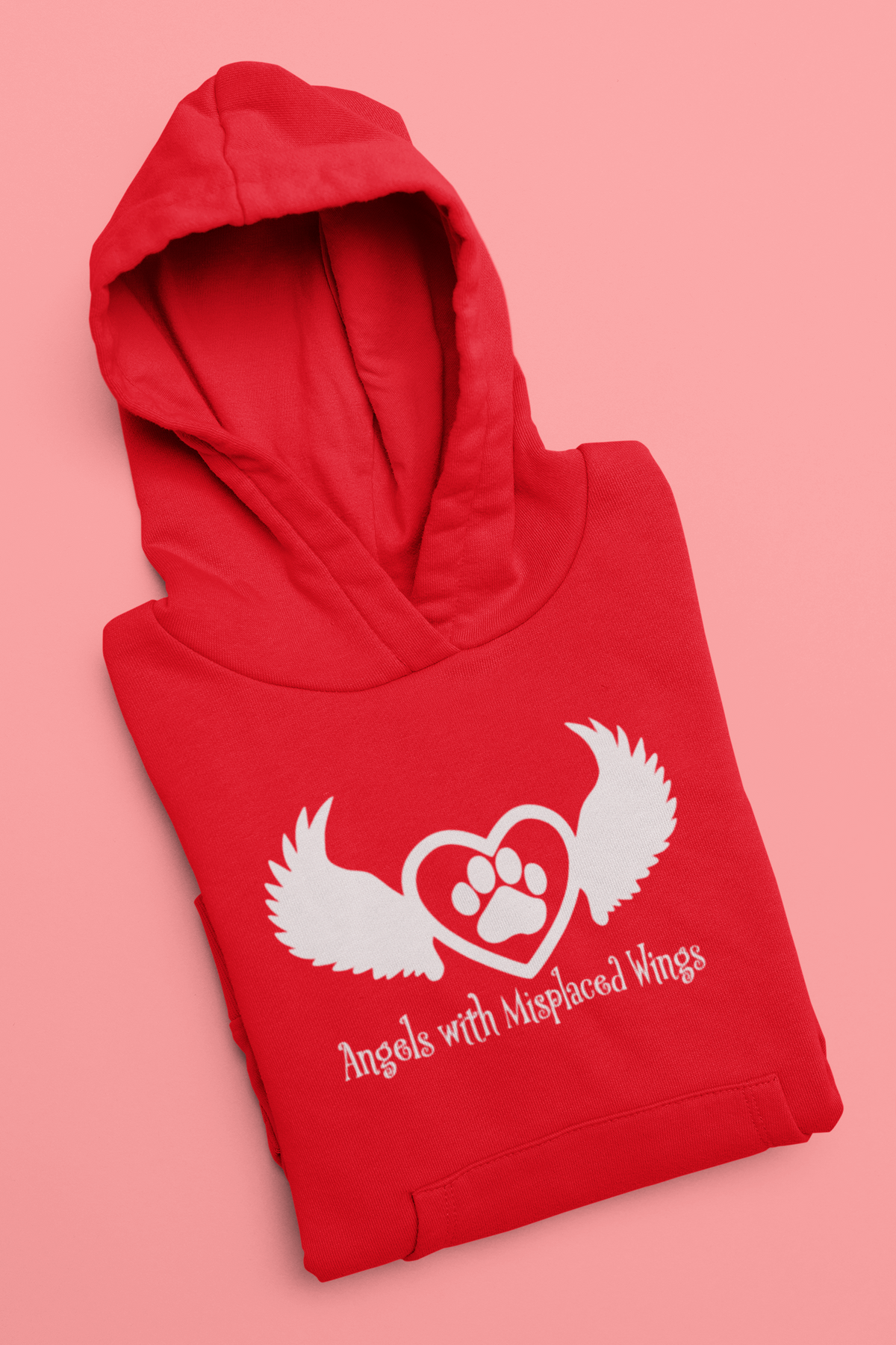 Wings Pull Over Fleece Hoodie (available in several colors) - Ruff Life Rescue Wear