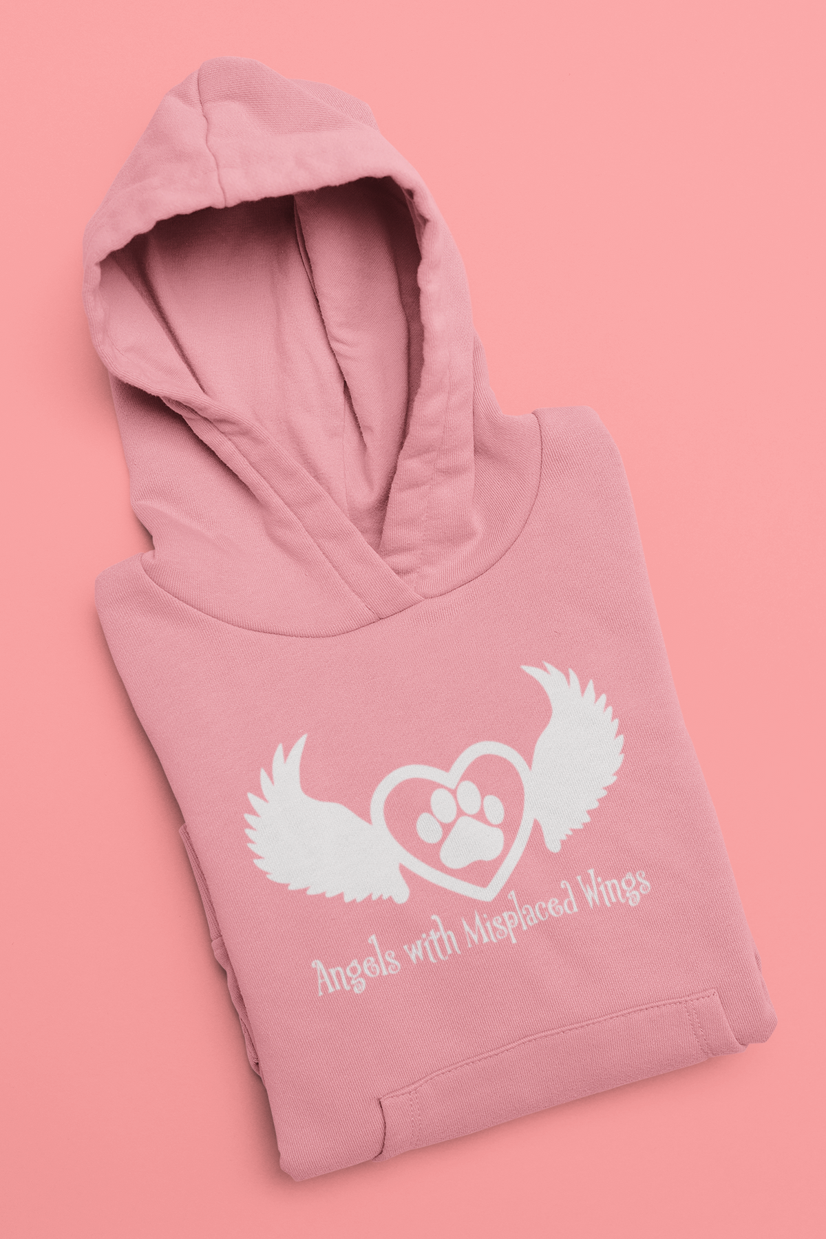 Wings Pull Over Fleece Hoodie (available in several colors) - Ruff Life Rescue Wear