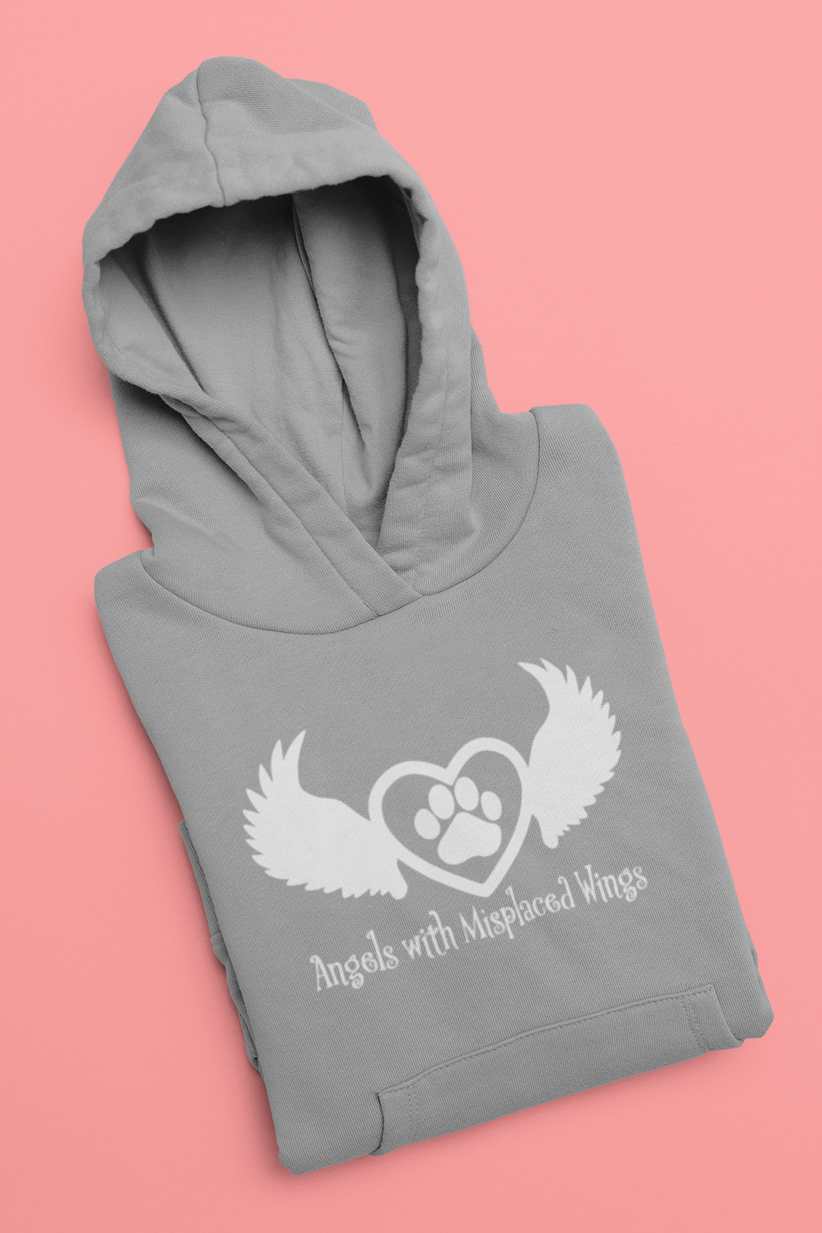 Wings Pull Over Fleece Hoodie (available in several colors) - Ruff Life Rescue Wear