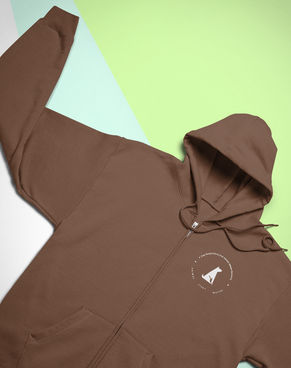 Black Jack Sponge Fleece Full-Zip Hoodie - Ruff Life Rescue Wear