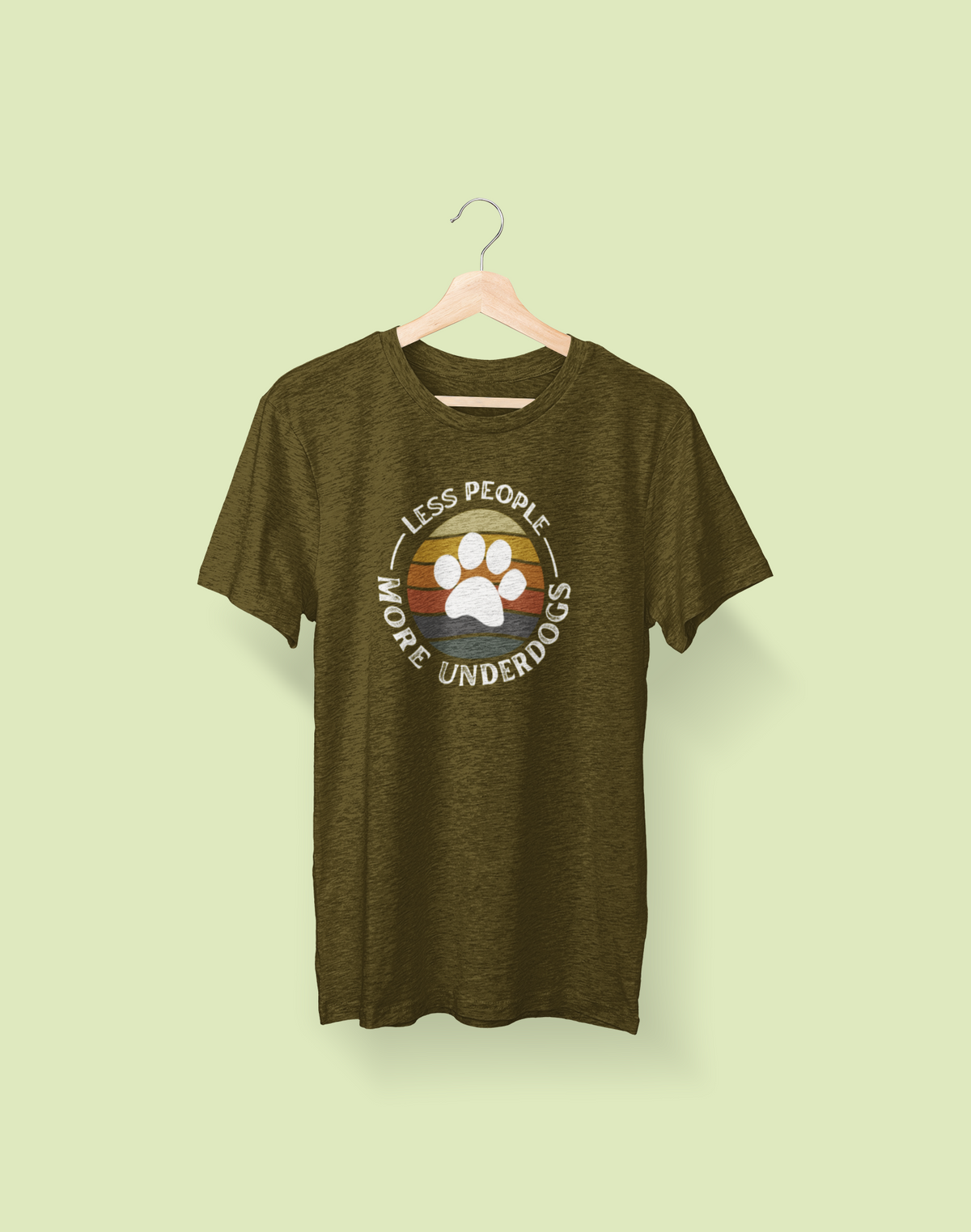 Less People, More Underdogs Triblend Tee (Available in Several Colors) - Ruff Life Rescue Wear