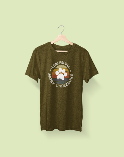 Less People, More Underdogs Triblend Tee (Available in Several Colors) - Ruff Life Rescue Wear