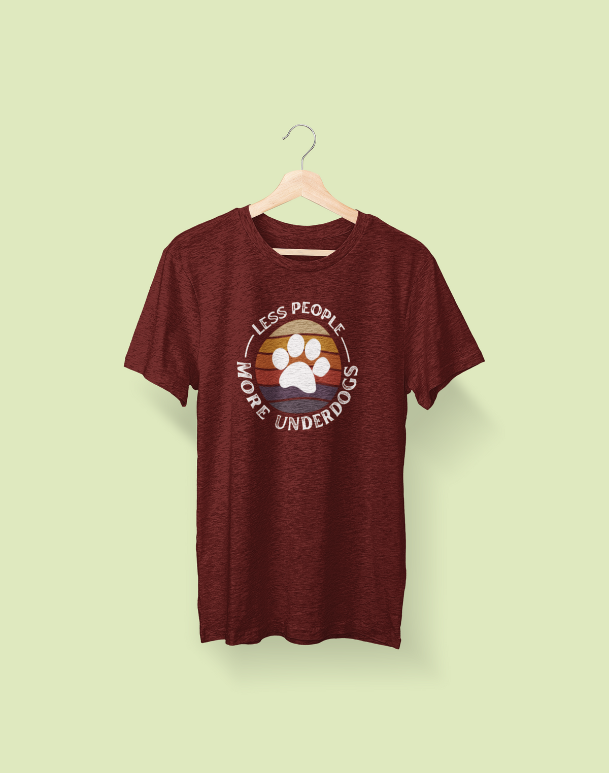 Less People, More Underdogs Triblend Tee (Available in Several Colors) - Ruff Life Rescue Wear