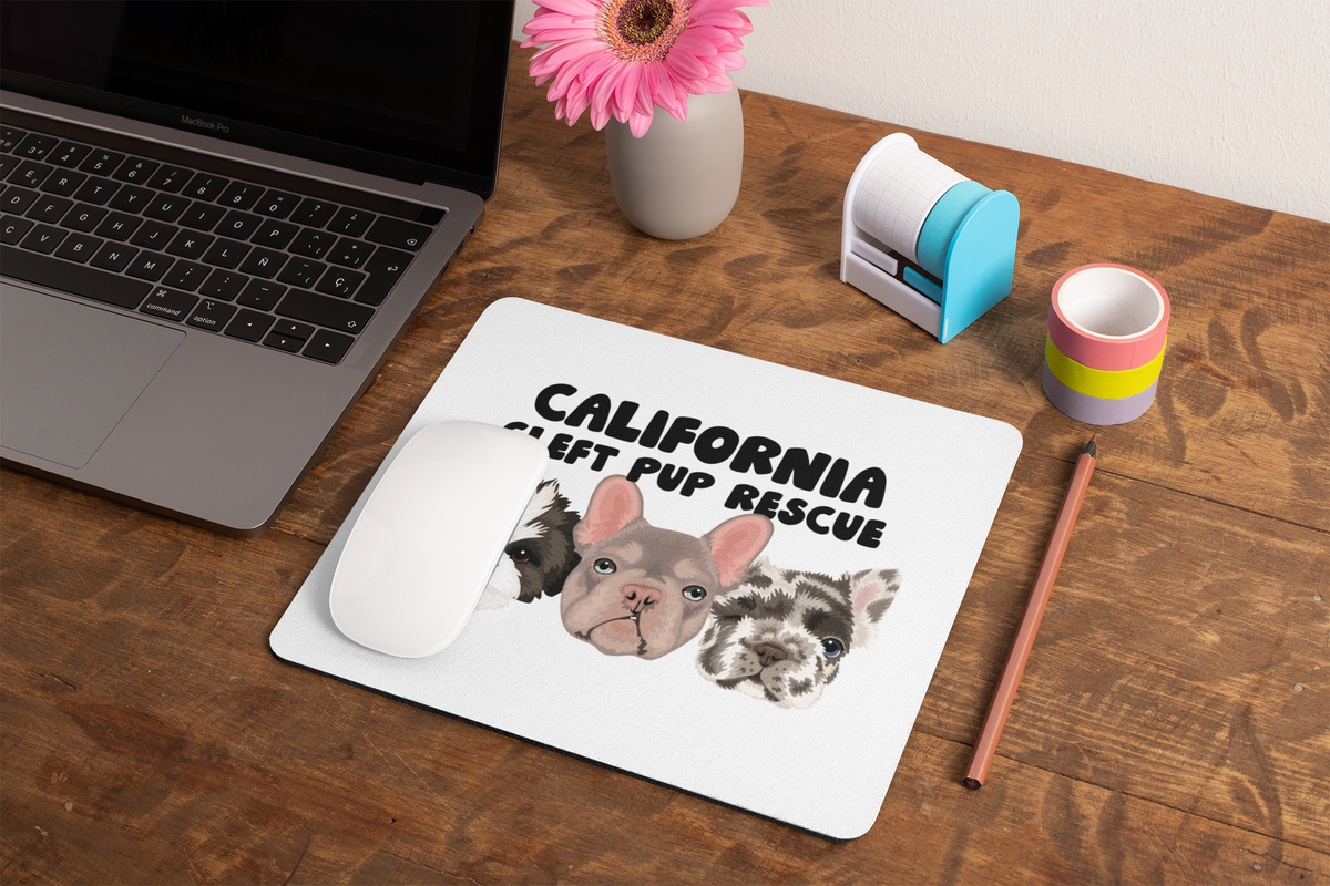 Cleft Pup Rescue Mousepads - Ruff Life Rescue Wear