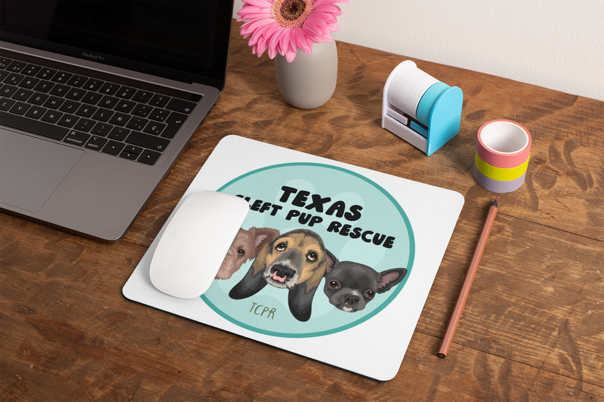 Cleft Pup Rescue Mousepads - Ruff Life Rescue Wear