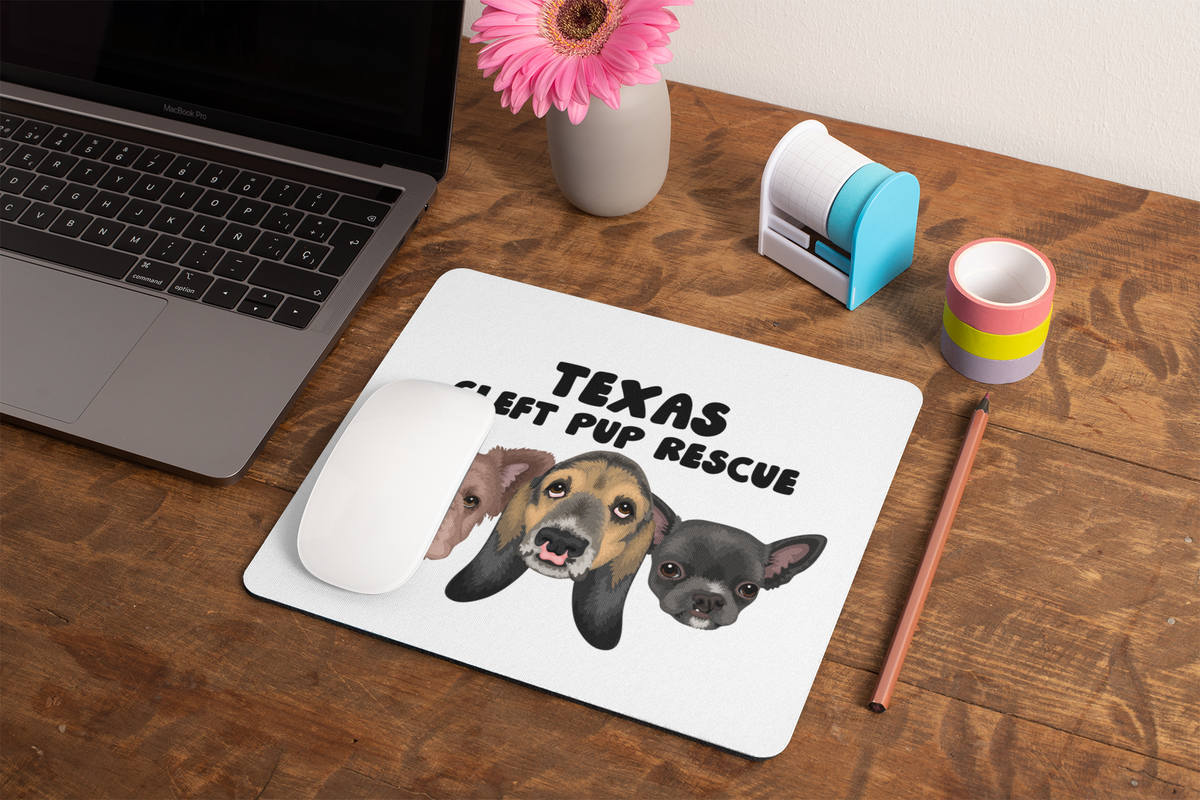 Cleft Pup Rescue Mousepads - Ruff Life Rescue Wear