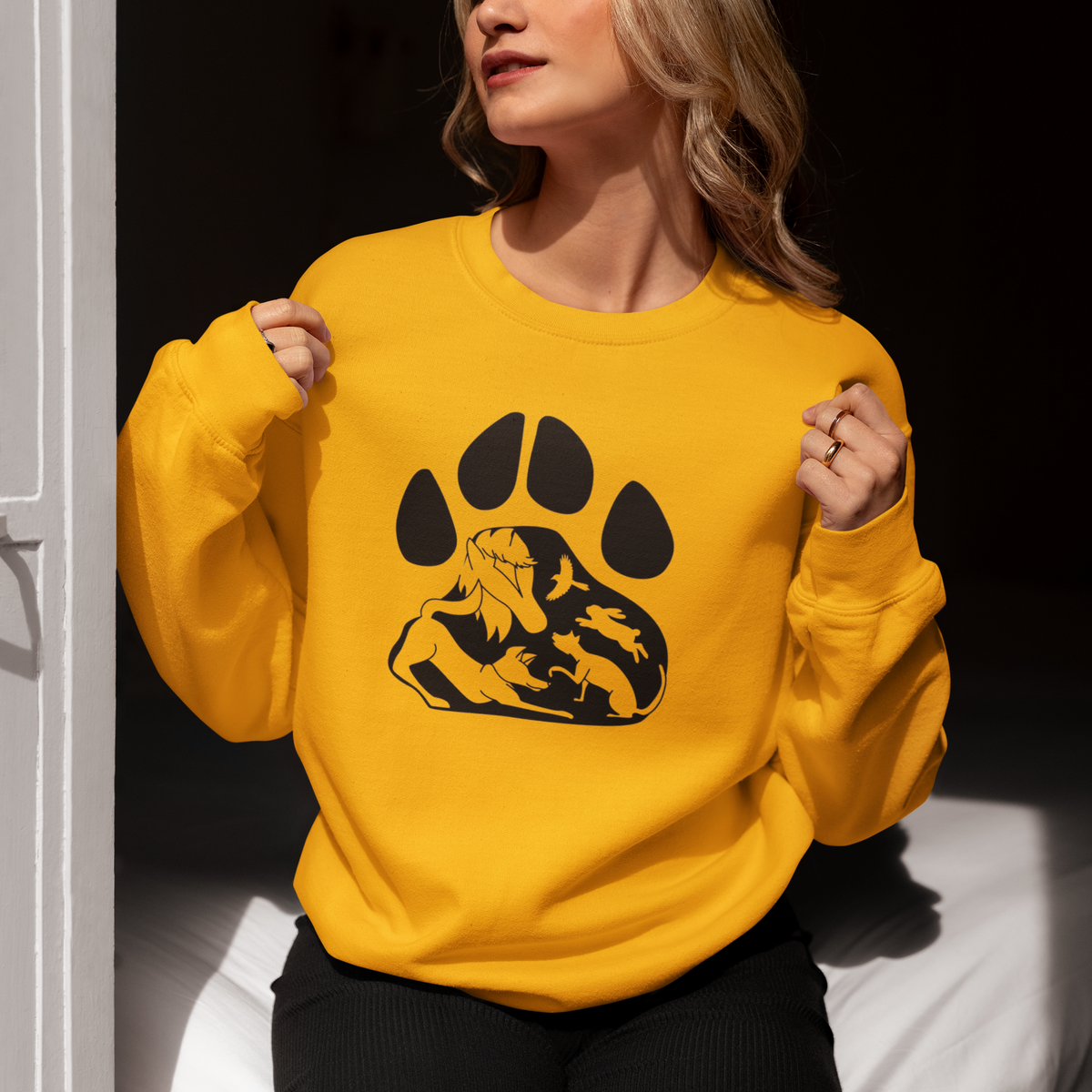 Paws Sweatshirts (Available in several colors) - Ruff Life Rescue Wear