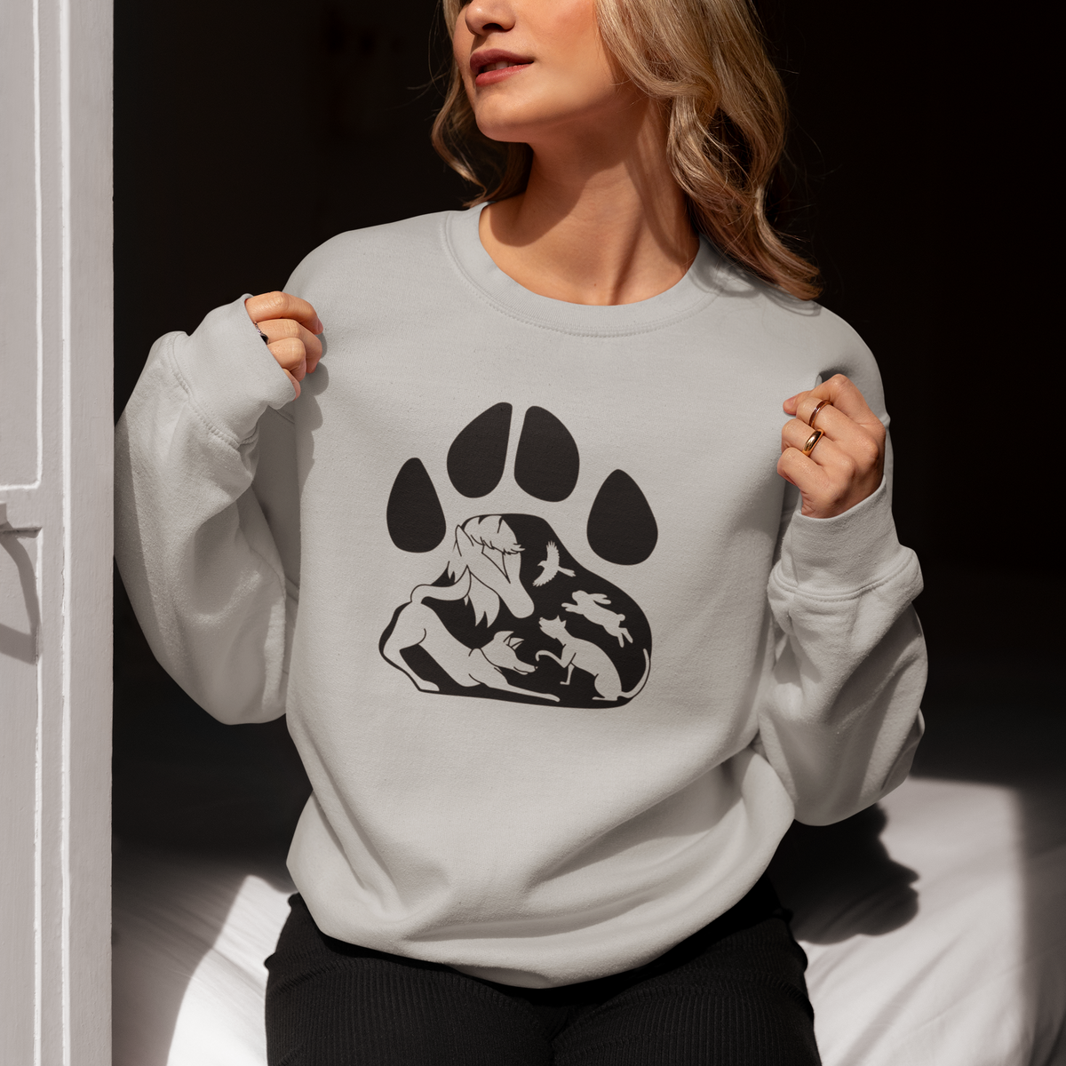 Paws Sweatshirts (Available in several colors) - Ruff Life Rescue Wear