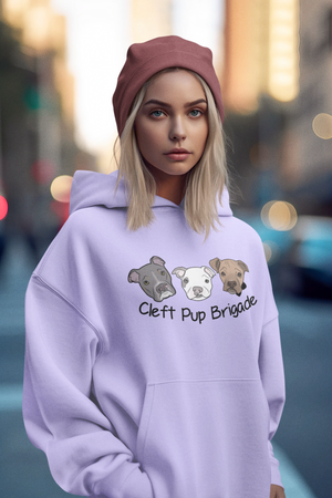 Cleft Pup Brigade Pullover Hoodie (Available in Several colors) - Ruff Life Rescue Wear