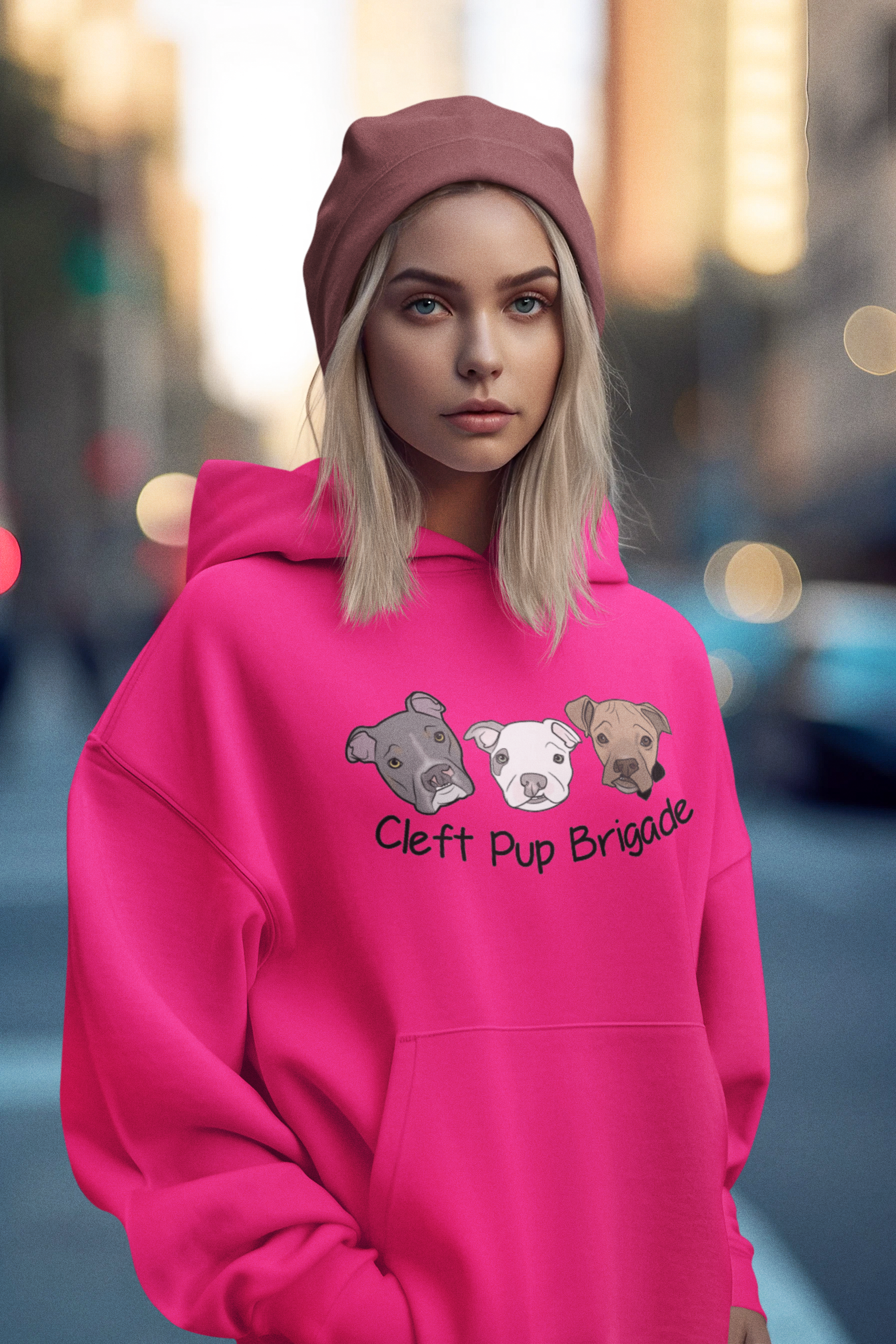 Cleft Pup Brigade Pullover Hoodie (Available in Several colors) - Ruff Life Rescue Wear
