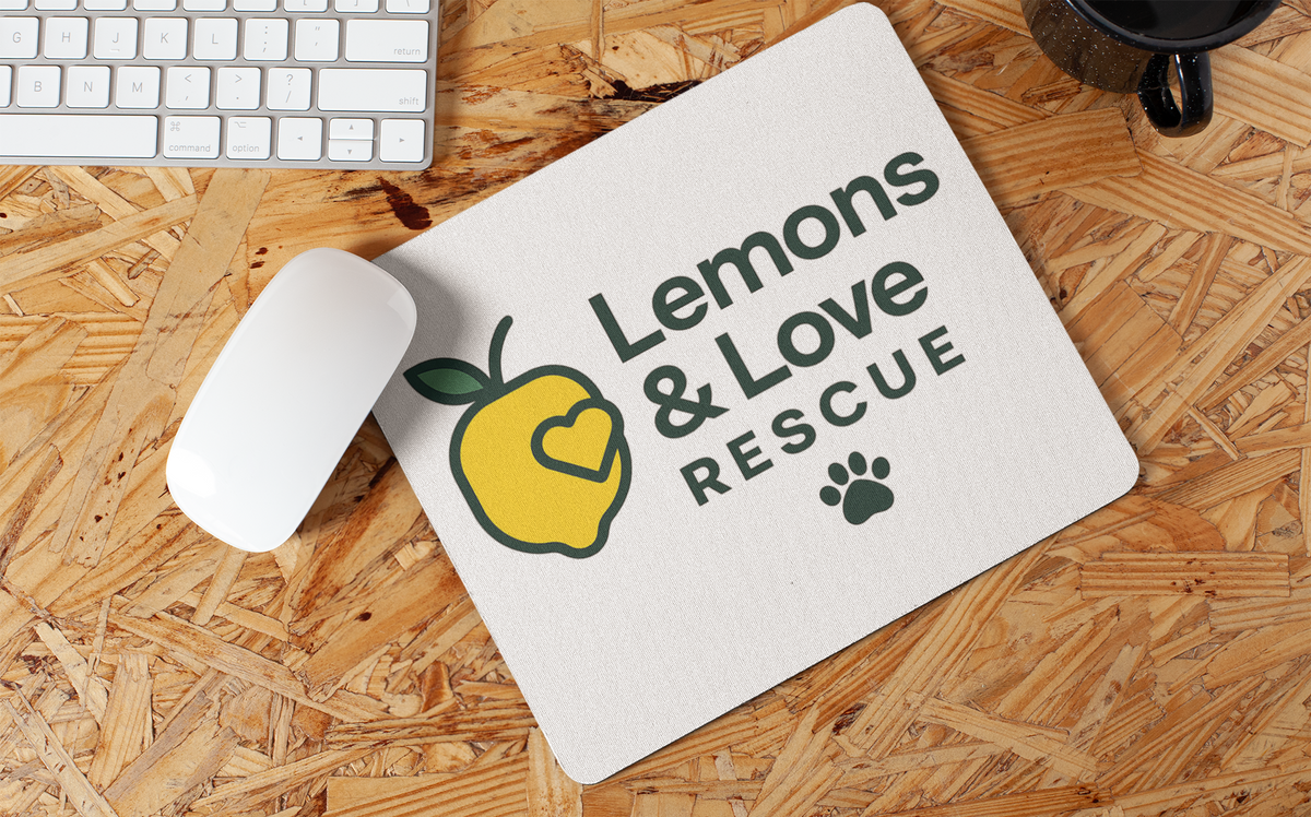 Mousepad 🖱️ | Non-Slip Rubber Base | Smooth Surface | Dog Lover Desk Accessory | Rescue Support - Ruff Life Rescue Wear