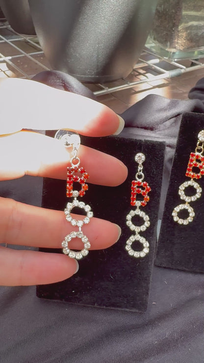BOO Halloween Dangle Earrings – Silver & Gold