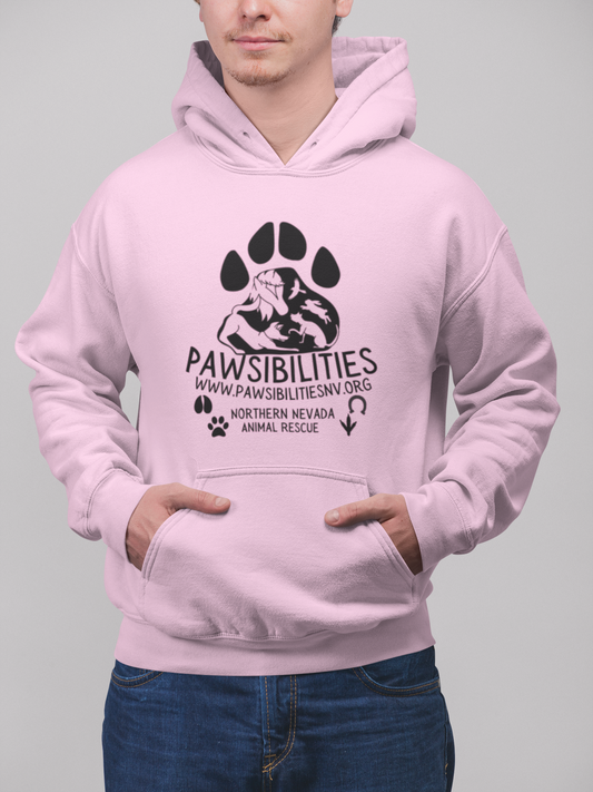 New Paws Logo Pullover Hoodie (Available in several colors) - Ruff Life Rescue Wear