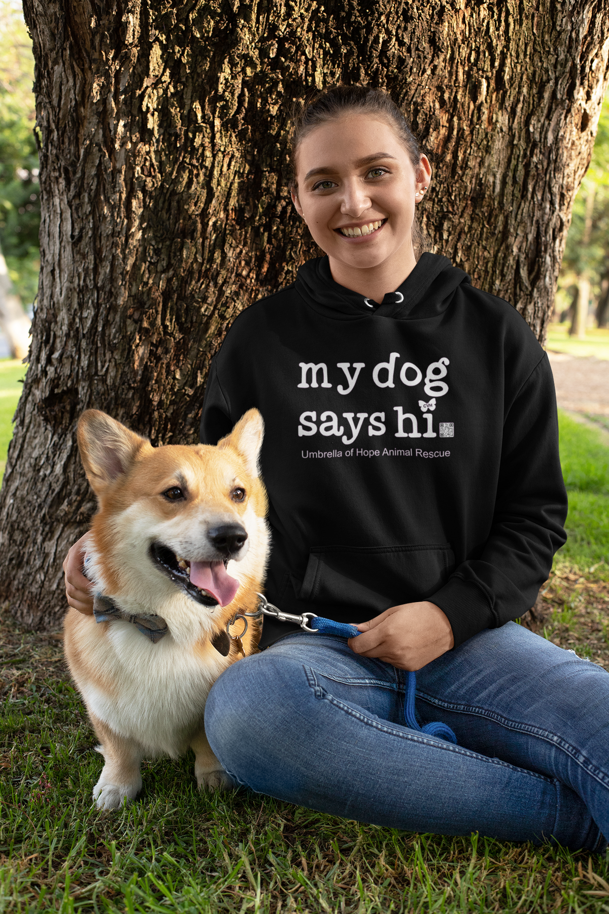 My Dog Says Hi Hoodie - Ruff Life Rescue Wear