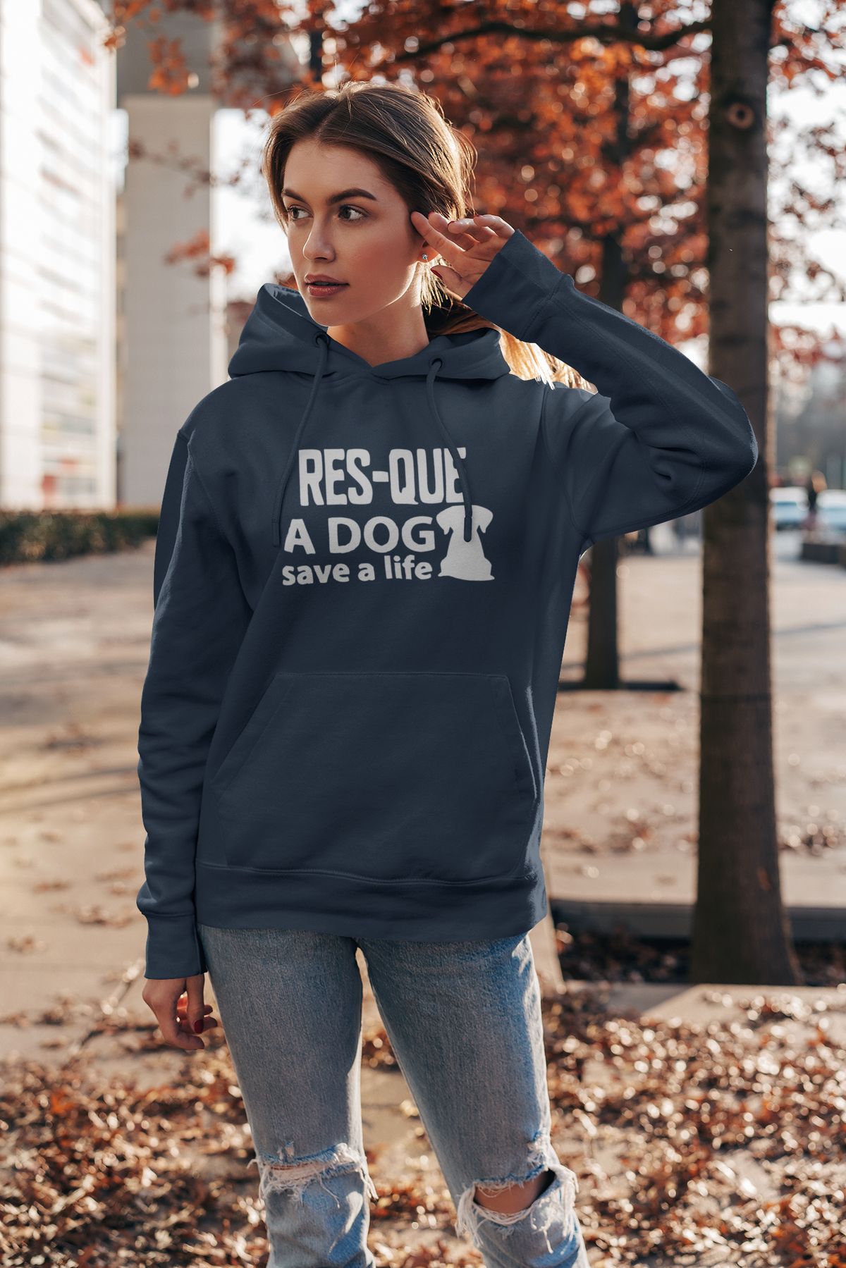 Save A Life Hoodie (Available in winter colors) - Ruff Life Rescue Wear