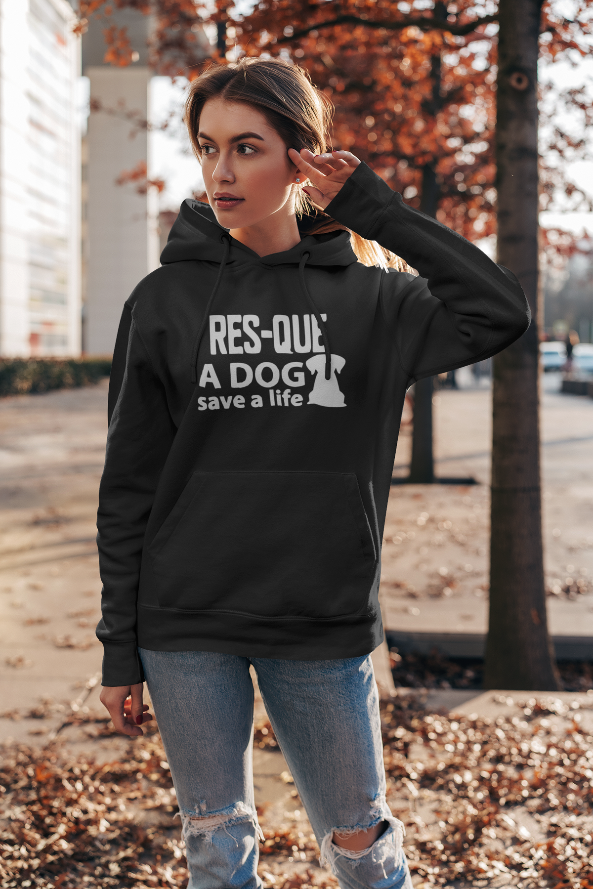 Save A Life Hoodie (Available in winter colors) - Ruff Life Rescue Wear
