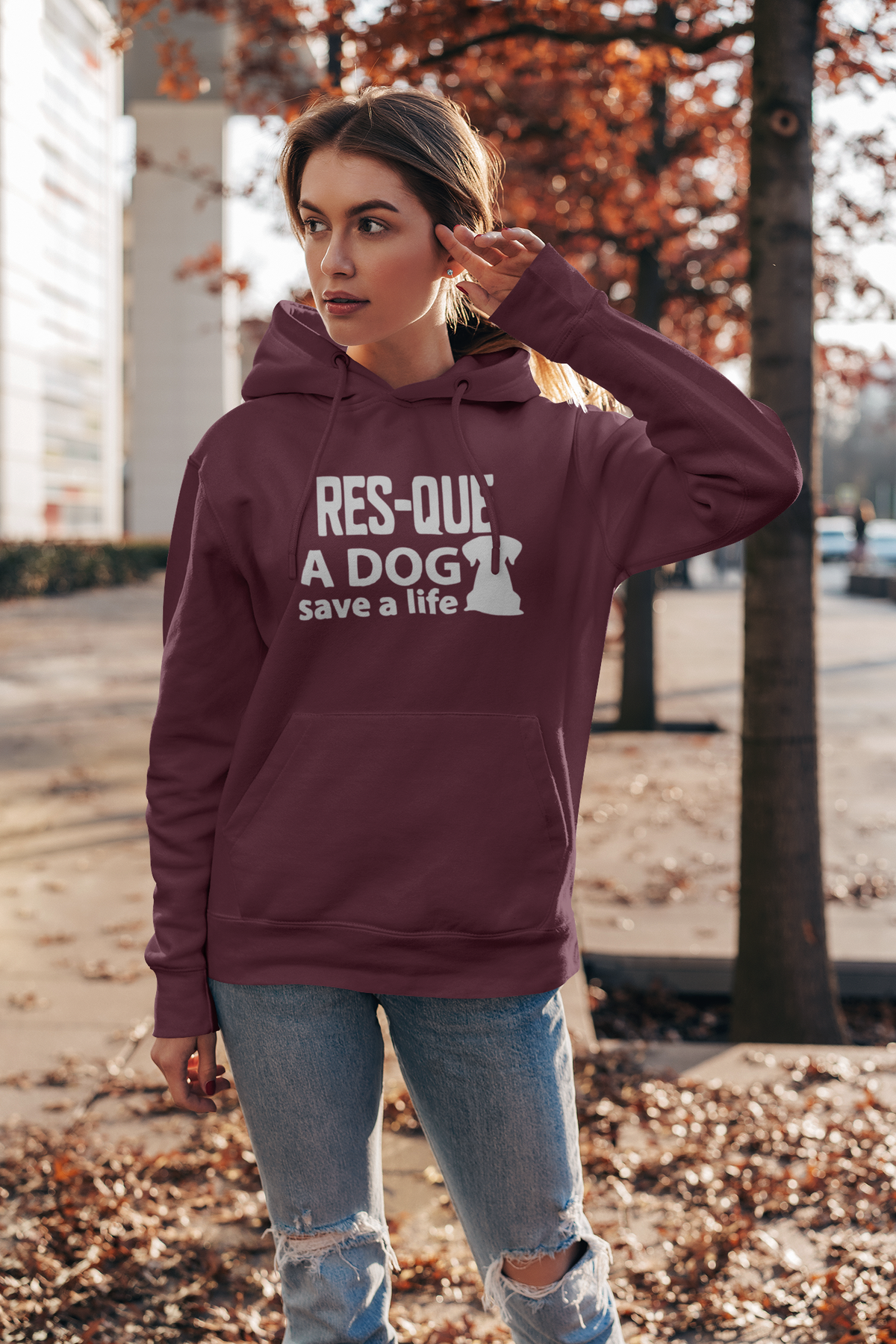 Save A Life Hoodie (Available in winter colors) - Ruff Life Rescue Wear