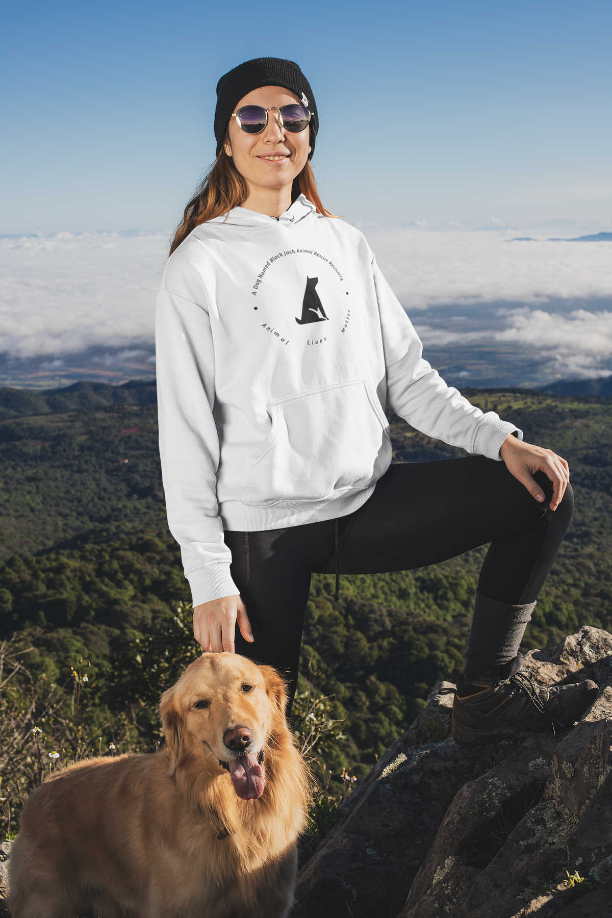 Black Jack Pullover Hoodie (Available in several colors) - Ruff Life Rescue Wear