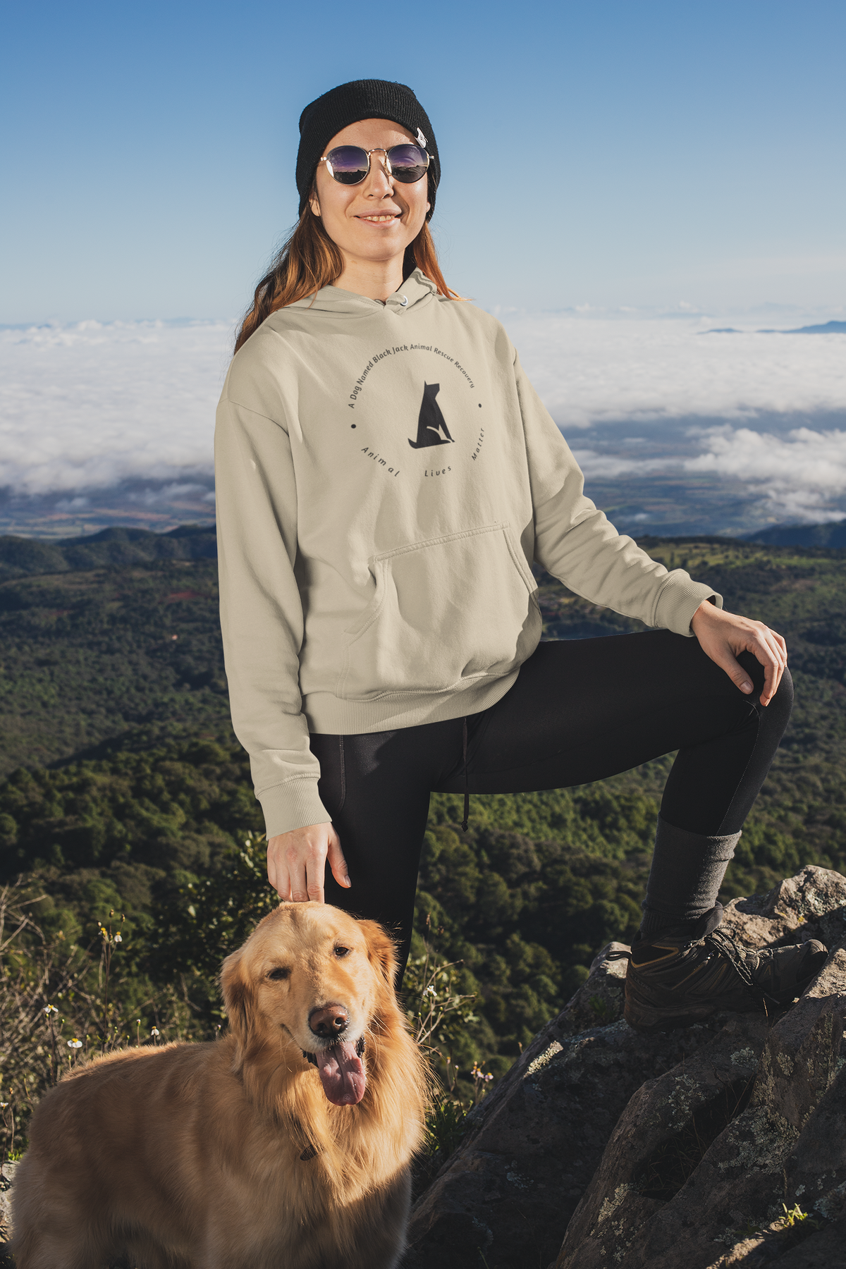 Black Jack Pullover Hoodie (Available in several colors) - Ruff Life Rescue Wear