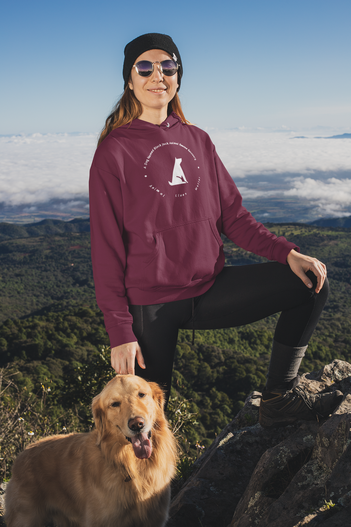 Black Jack Pullover Hoodie (Available in several colors) - Ruff Life Rescue Wear