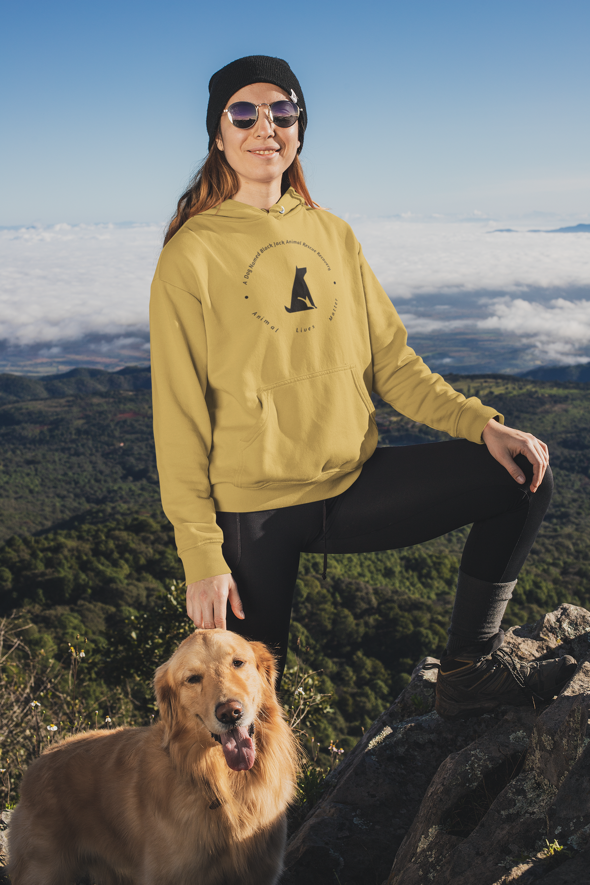 Black Jack Pullover Hoodie (Available in several colors) - Ruff Life Rescue Wear