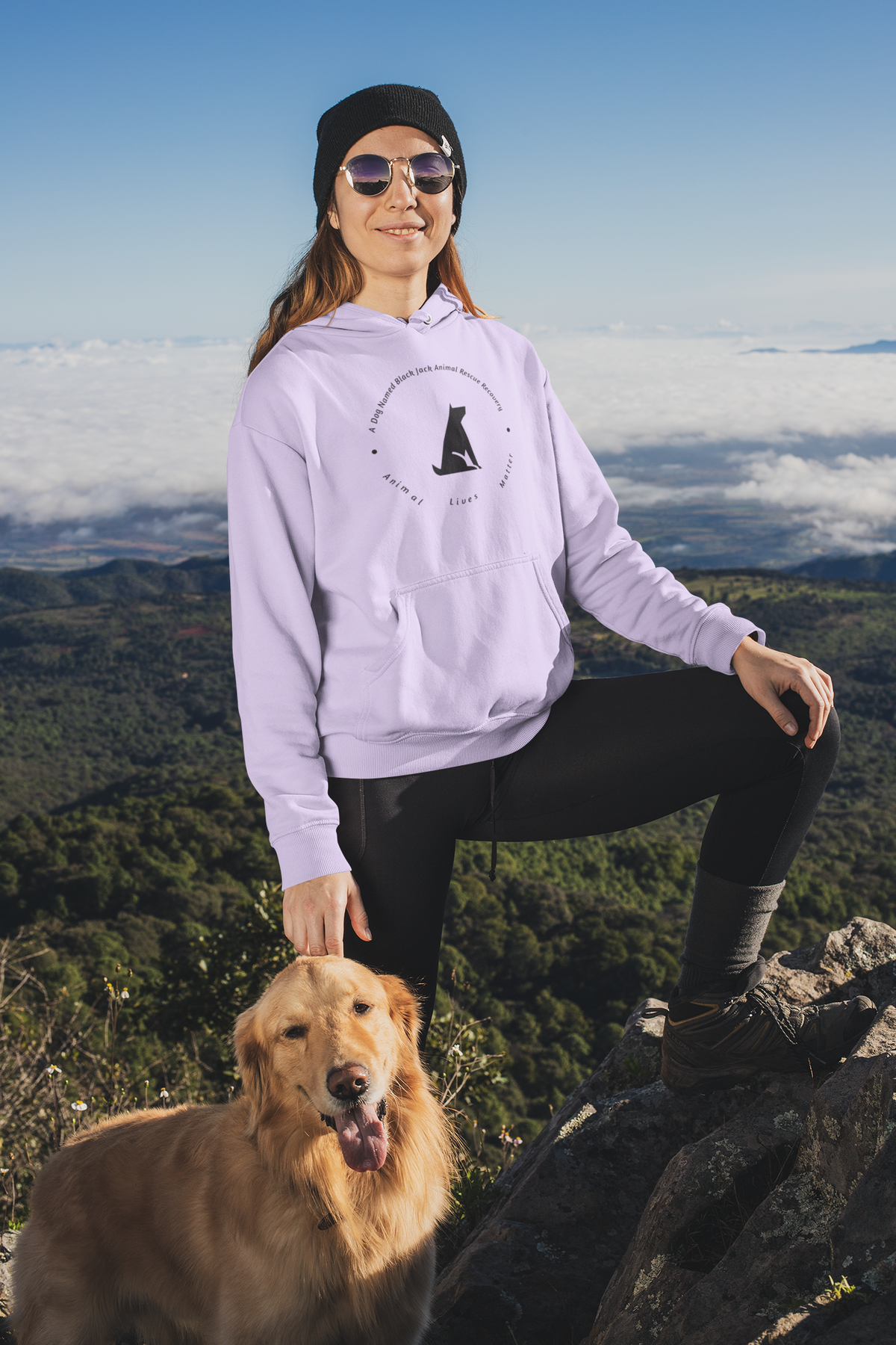 Black Jack Pullover Hoodie (Available in several colors) - Ruff Life Rescue Wear