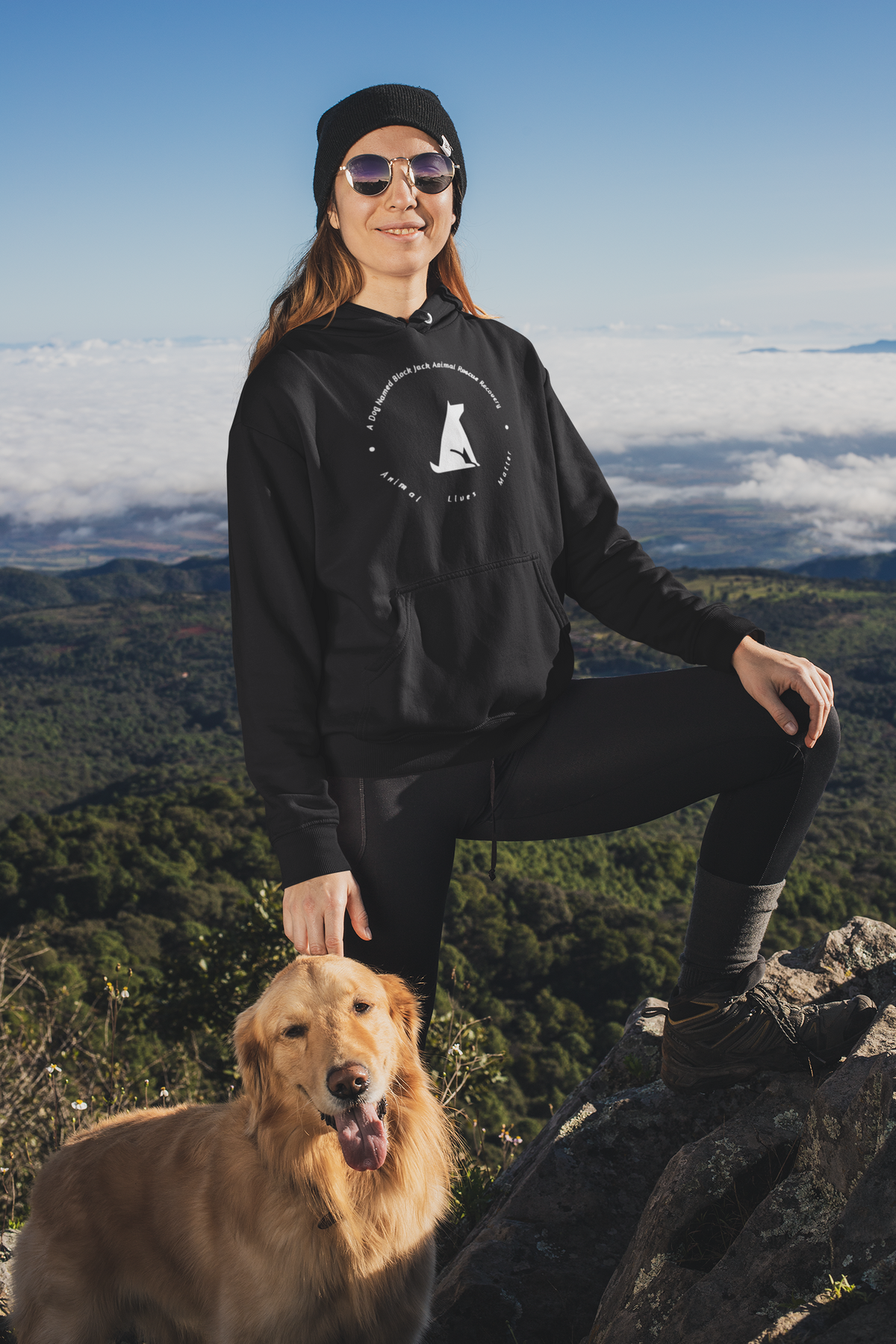 Black Jack Pullover Hoodie (Available in several colors) - Ruff Life Rescue Wear