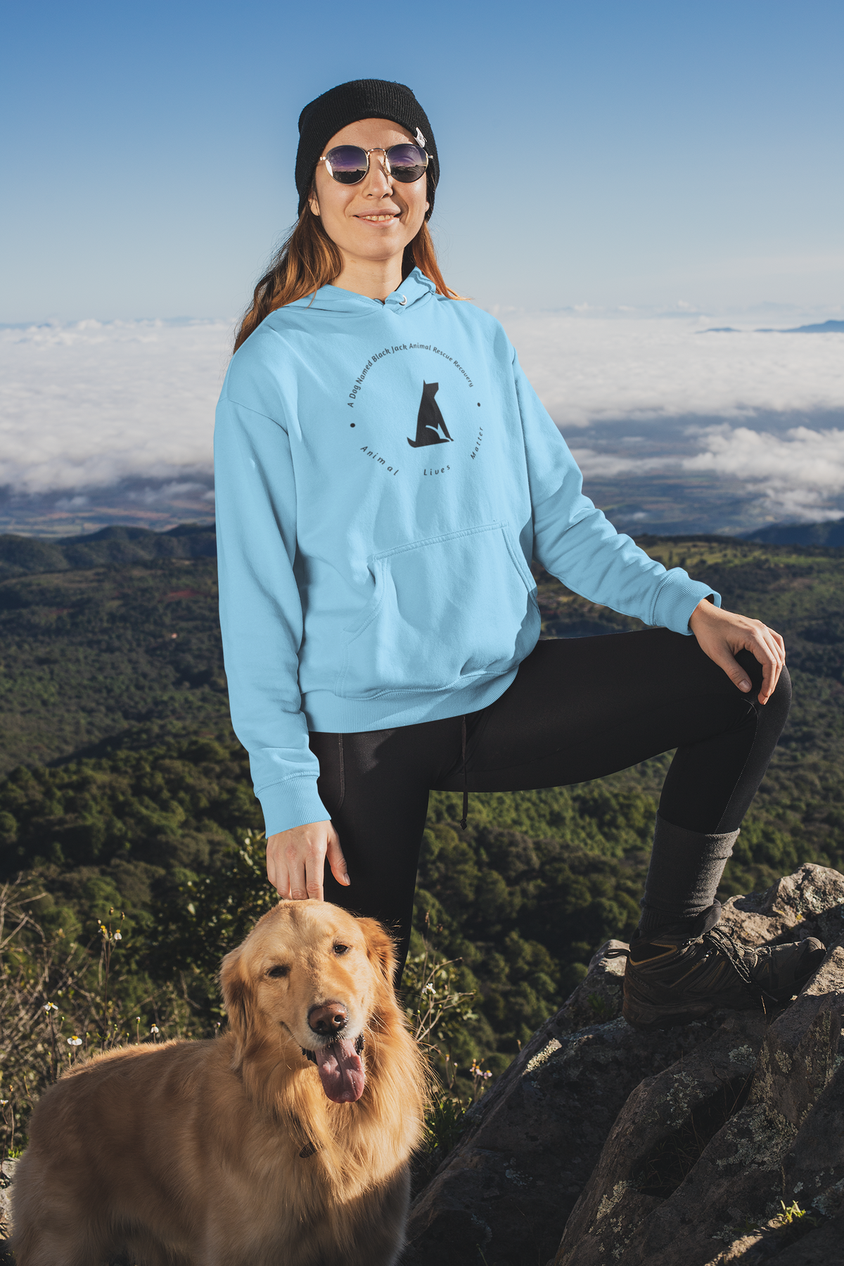 Black Jack Pullover Hoodie (Available in several colors) - Ruff Life Rescue Wear