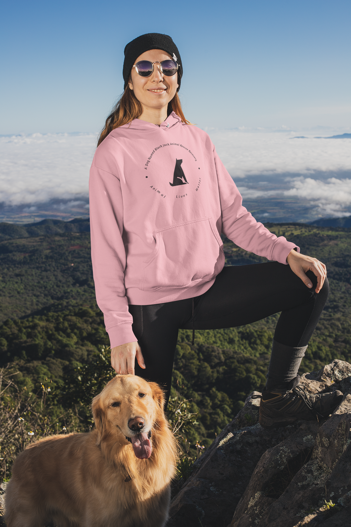 Black Jack Pullover Hoodie (Available in several colors) - Ruff Life Rescue Wear