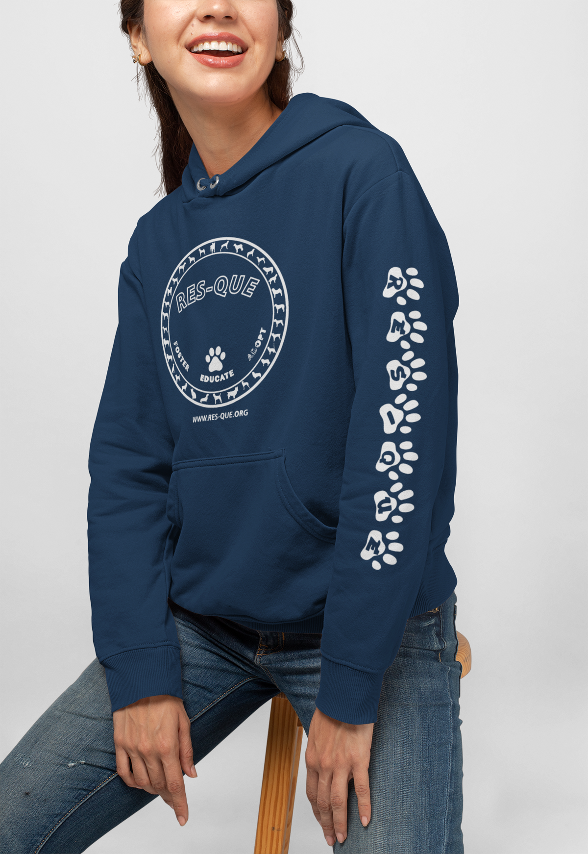 Res-que Sponge Fleece Pullover Hoodie (Available in several colors) - Ruff Life Rescue Wear