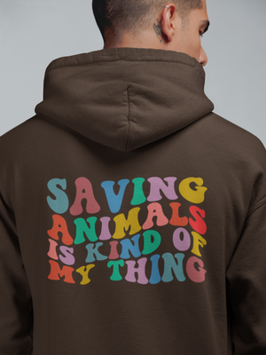 Saving Animals Zip Up Hoodie (available in several colors)