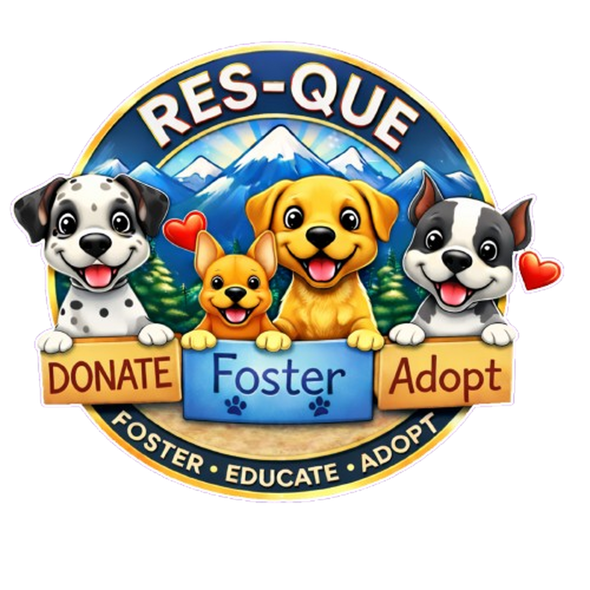 New Res-Que Unisex Tee (available in several colors) - Ruff Life Rescue Wear