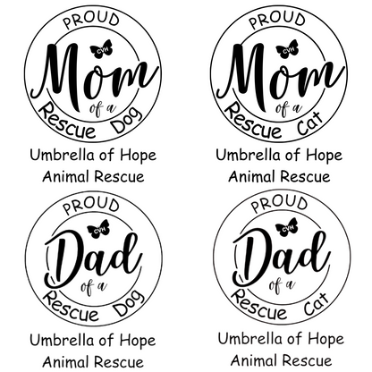 Dog/Cat Mom or Dad Soft TriBlend Tee (available in several colors) - Ruff Life Rescue Wear