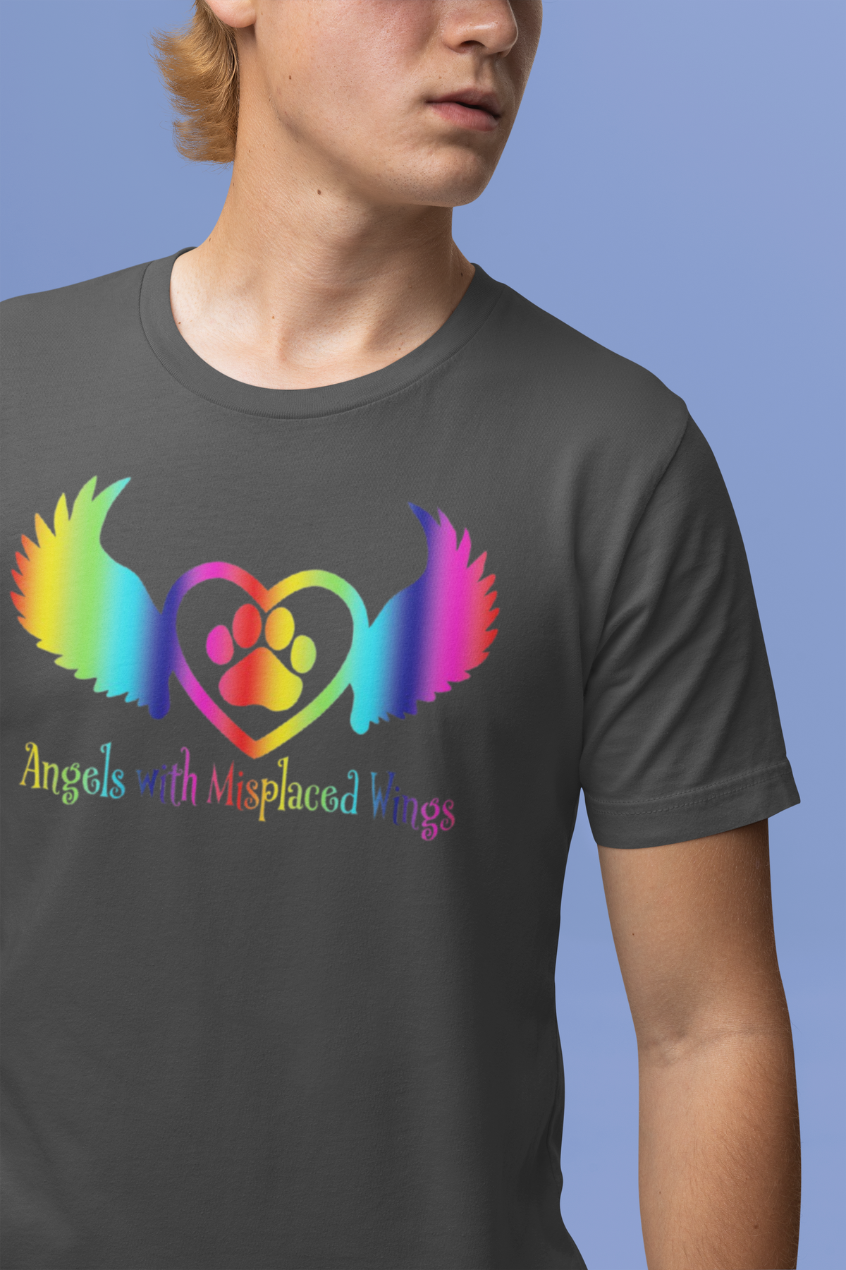 New Angels Rainbow Unisex Tee - Ruff Life Rescue Wear