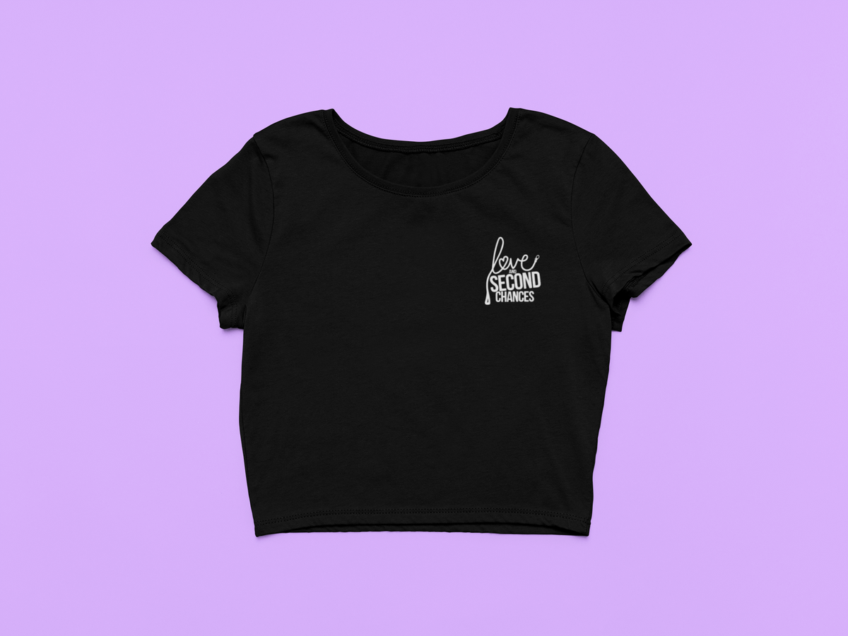Love & Second Small Logo Chances Cropped Tee - Ruff Life Rescue Wear