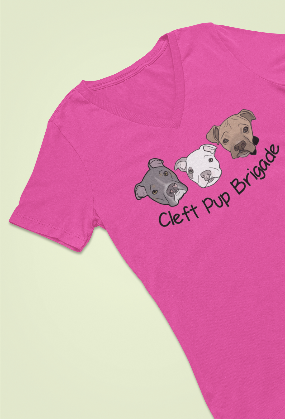 Cleft Pup Brigade V Neck (available in several colors) - Ruff Life Rescue Wear
