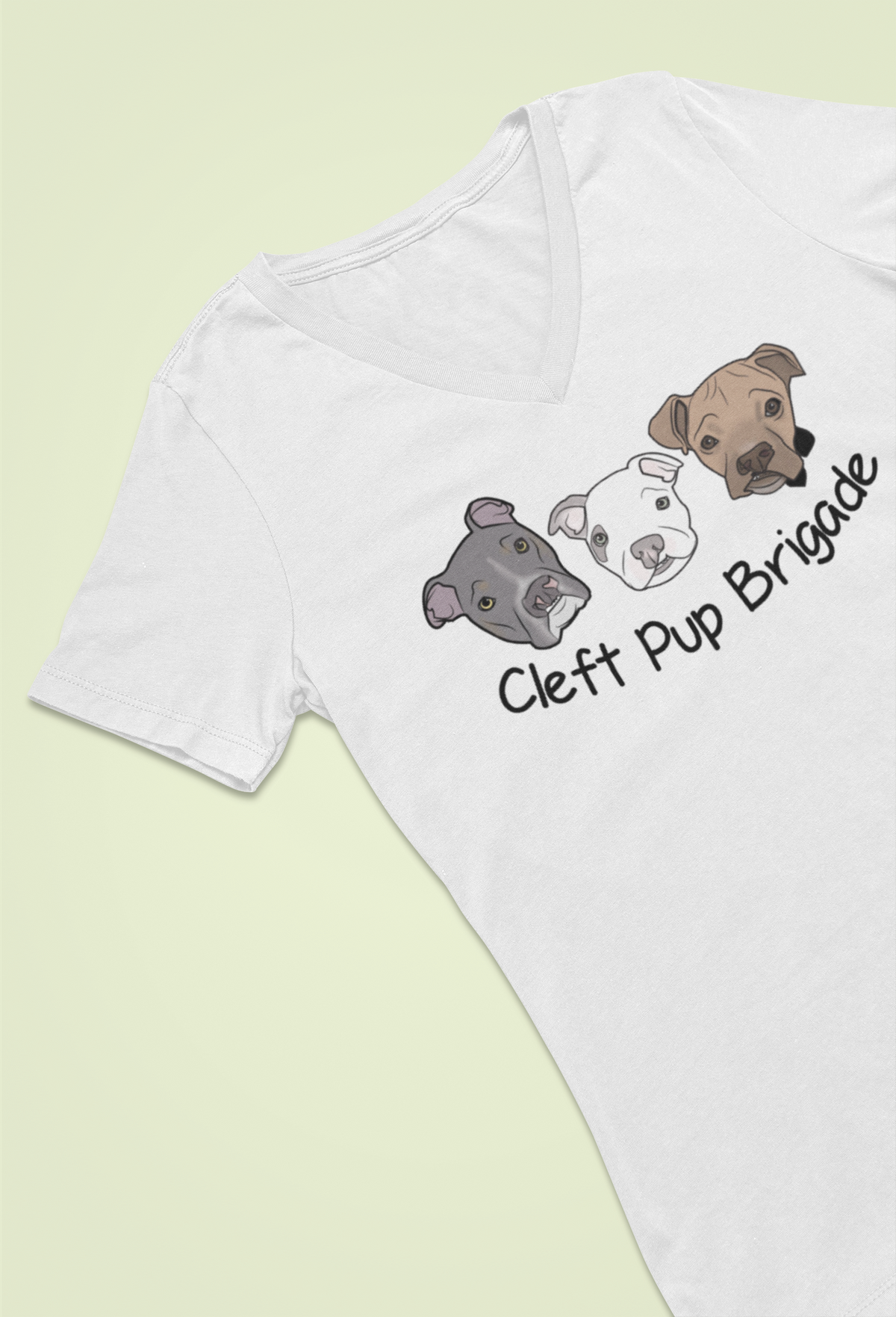 Cleft Pup Brigade V Neck (available in several colors) - Ruff Life Rescue Wear