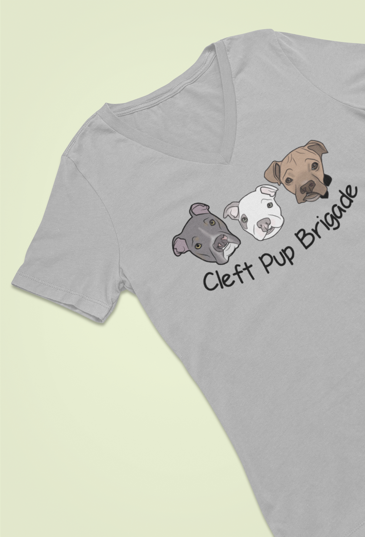 Cleft Pup Brigade V Neck (available in several colors) - Ruff Life Rescue Wear