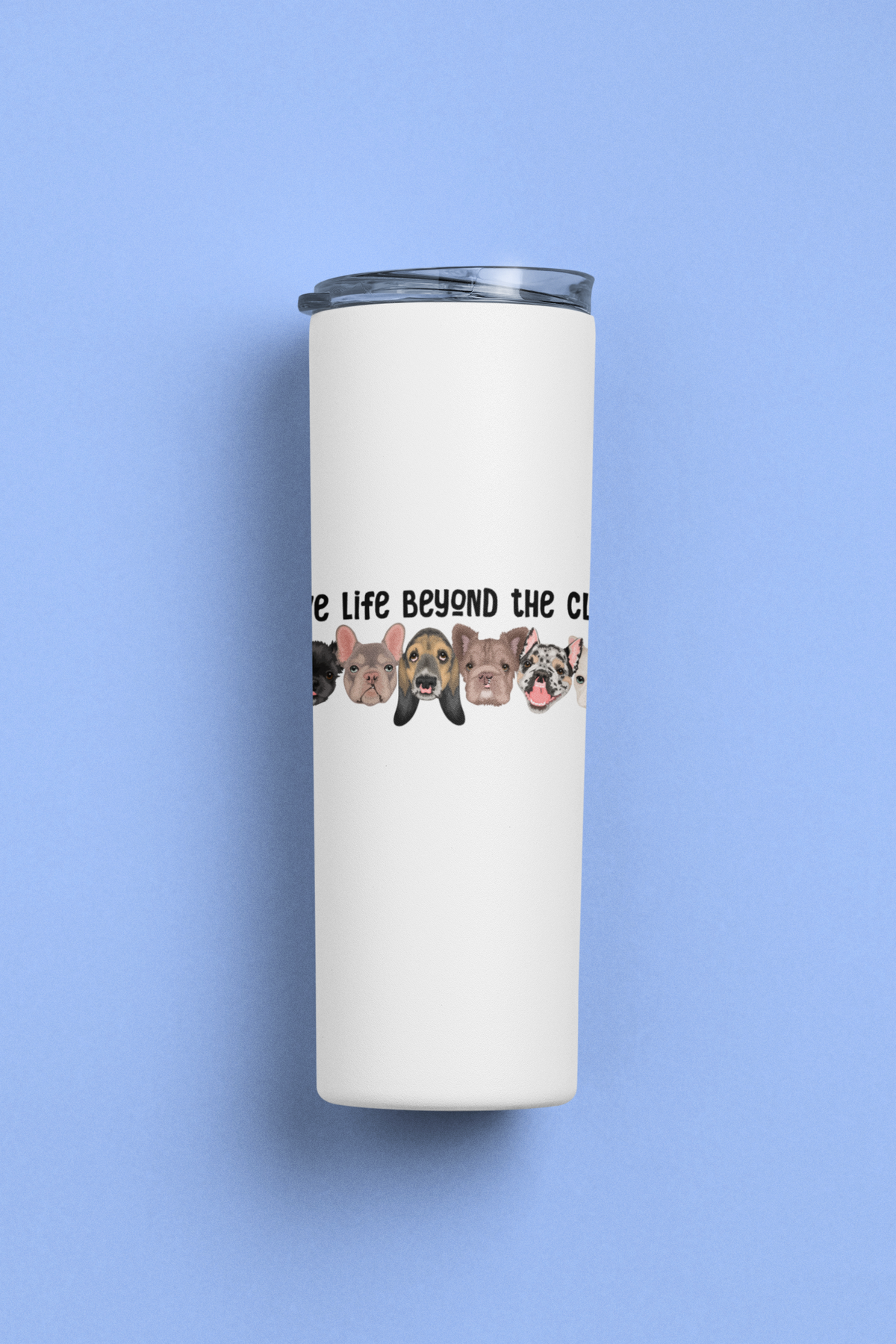Cleft Pup Rescue 20oz Skinny Tumblers - Ruff Life Rescue Wear
