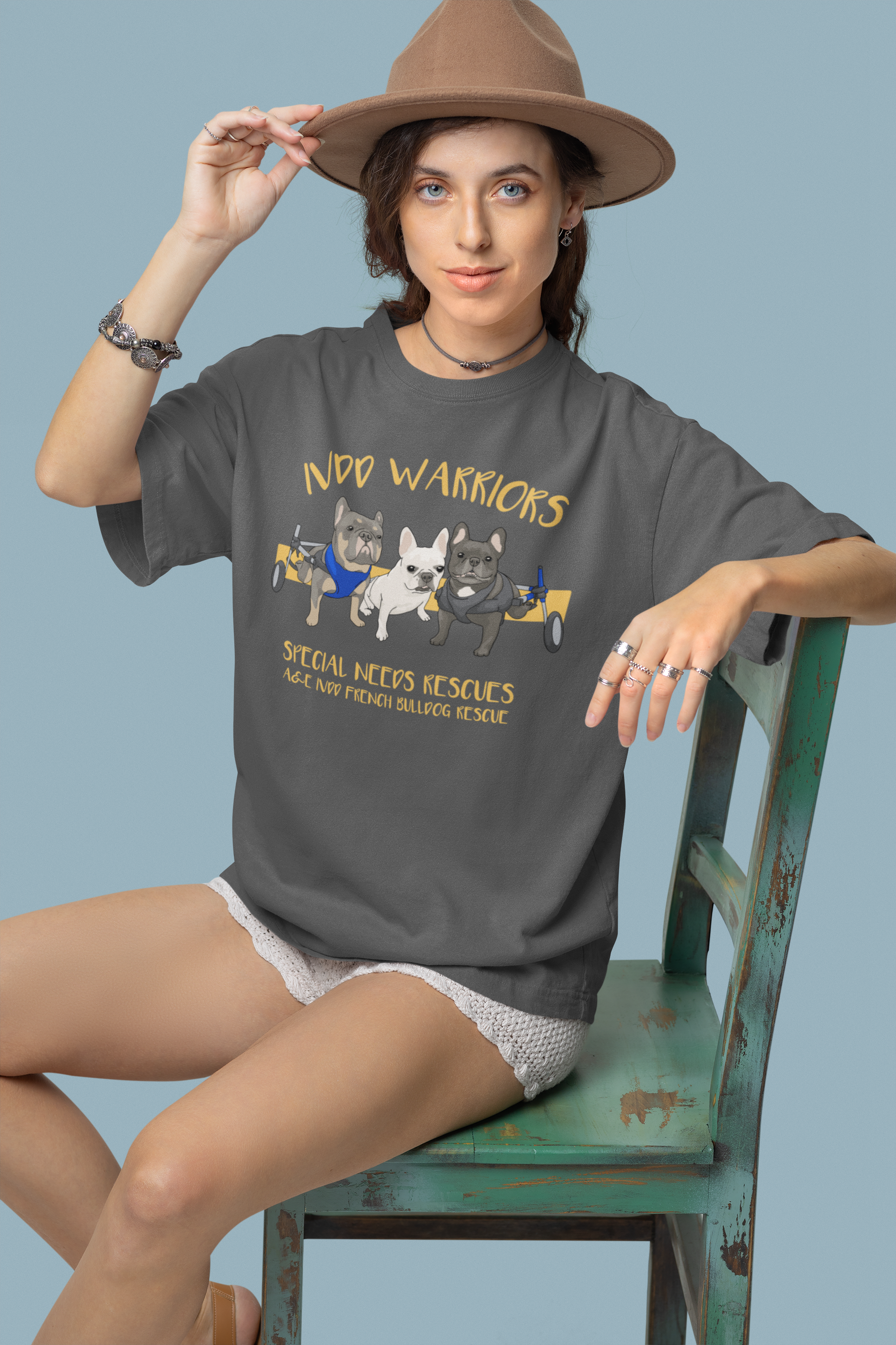 IVDD French Bulldog Unisex Tee (available in several colors)
