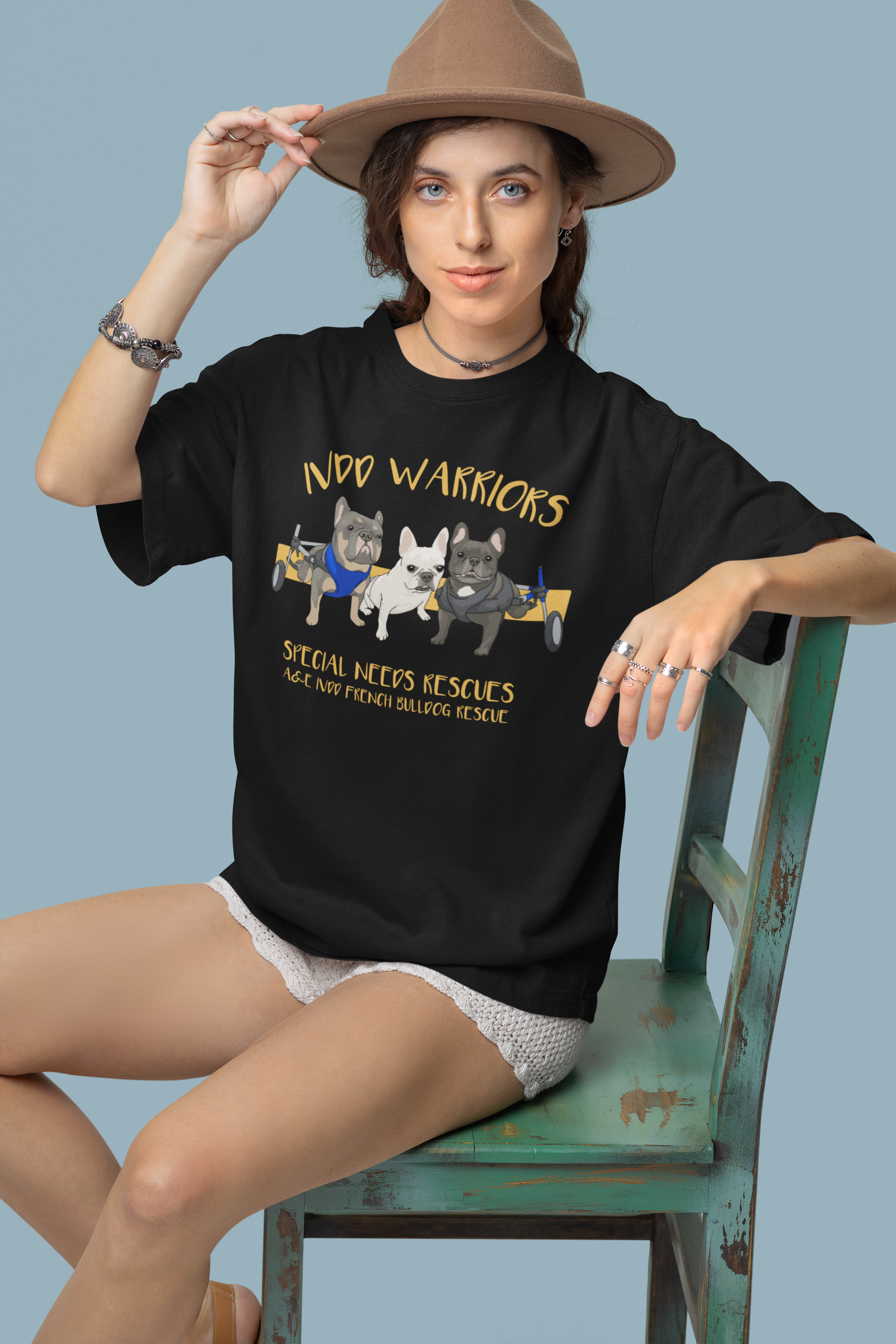 IVDD French Bulldog Unisex Tee (available in several colors)