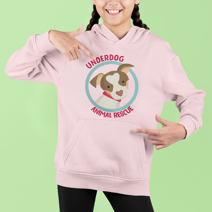 Underdog Logo Youth Hoodie - Ruff Life Rescue Wear