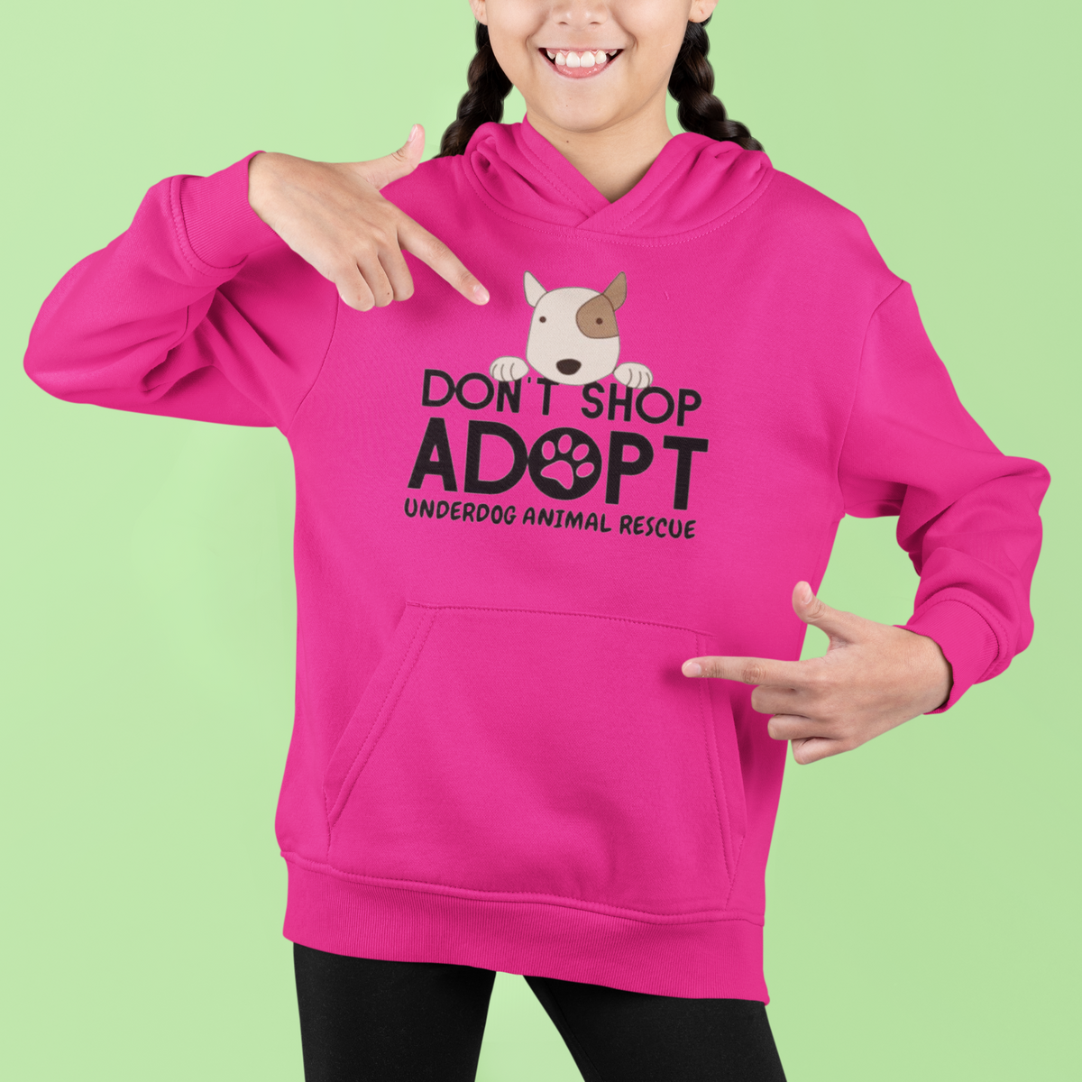 Underdog Don't Shop Youth Hoodie - Ruff Life Rescue Wear