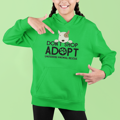Underdog Don't Shop Youth Hoodie - Ruff Life Rescue Wear