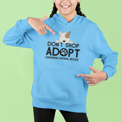 Underdog Don't Shop Youth Hoodie - Ruff Life Rescue Wear