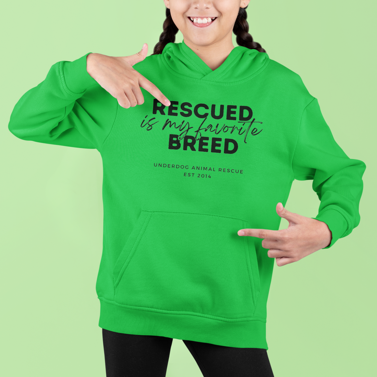 Underdog Rescued Youth Hoodie - Ruff Life Rescue Wear
