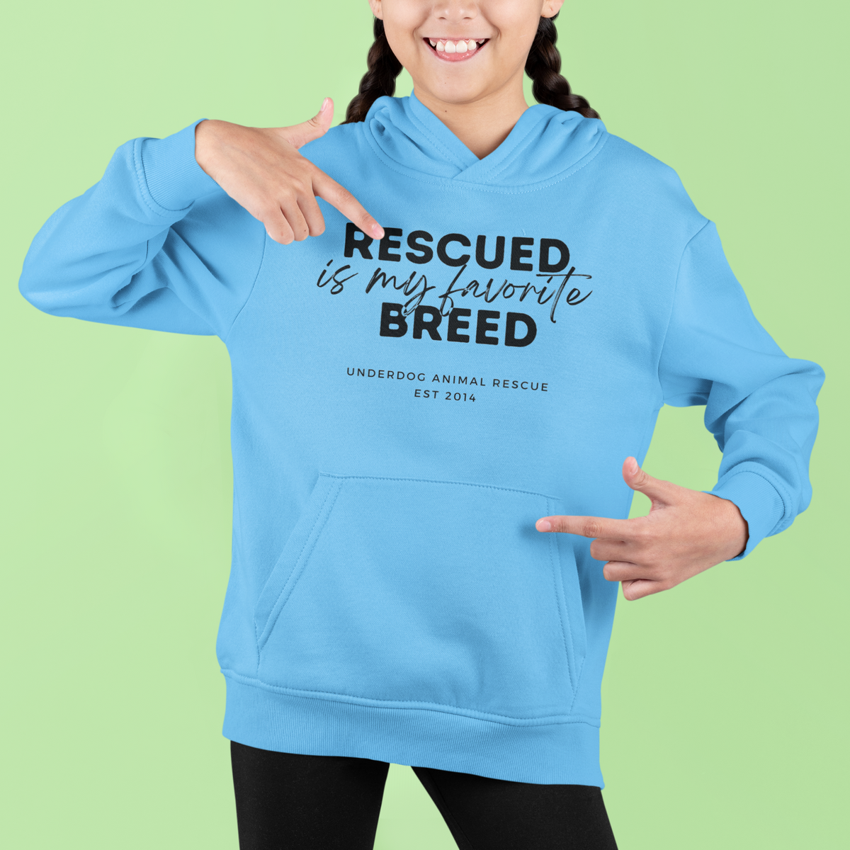 Underdog Rescued Youth Hoodie - Ruff Life Rescue Wear