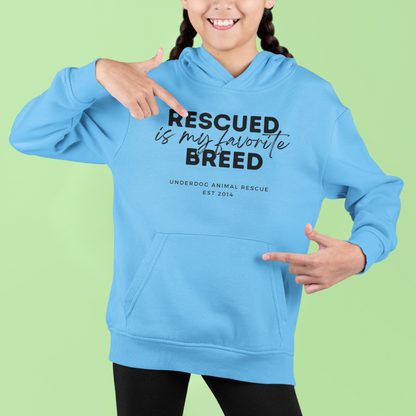 Underdog Rescued Youth Hoodie - Ruff Life Rescue Wear
